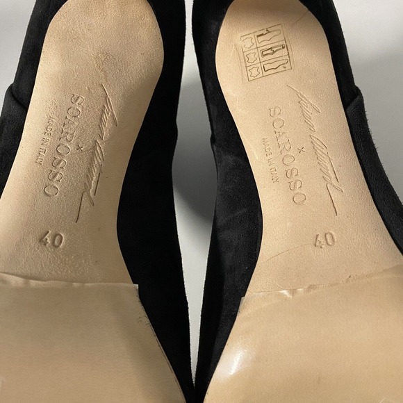 NWOB Scarosso x Brian Atwood Fabi Suede Ankle Boot Point Toe Slim Heel Z… - Picture 8 of 8
